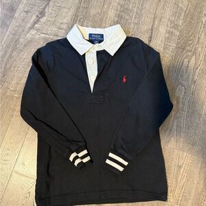 Polo by Ralph Lauren Kids Black Long Sleeve Polo